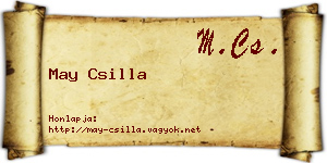 May Csilla névjegykártya